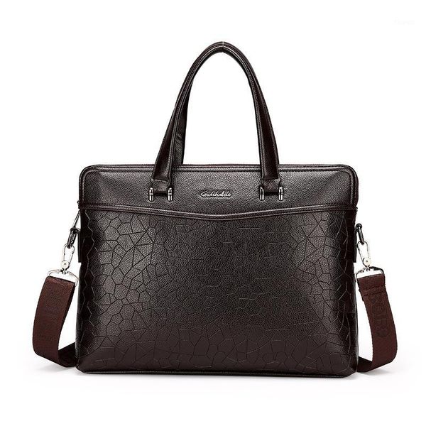 

pu lapbriefcase fashion portable high capacity messenger shoulder office work briefcase bolso hombre bags for men db60ba1