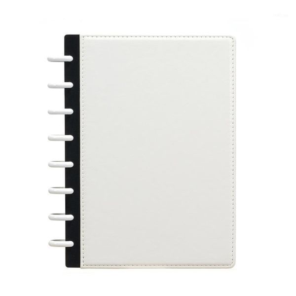 

2020 mushroom hole a4 a5 notebook cover 2pcs t puncher office accessories dividers kawaii imitation leather white1, Purple;pink