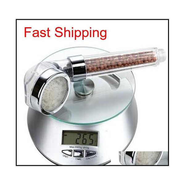 

crystal led hand shower head led tourmaline spa anion shower ducha chuveiro led shower head lighting bat jllghp bdebag