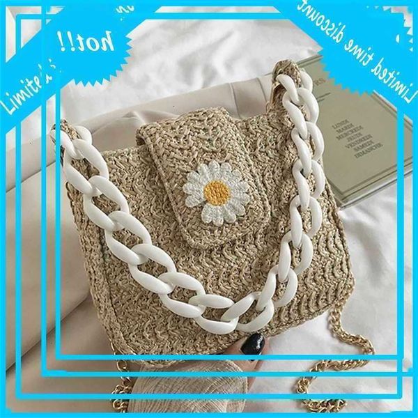 

straight beach handbag daisy borumen women fashion chain lady crossbody tas leisure vacation shoulder messenger bag