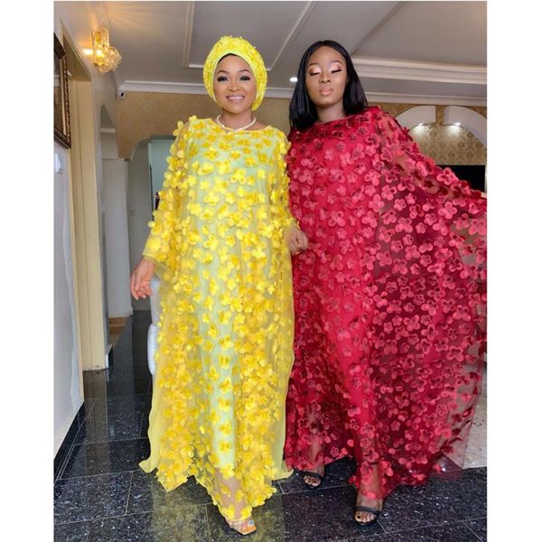 

length 150cm super loose long dress new style african women's dashiki fashion chiffon with inner oversize africa gown embroidery, Red