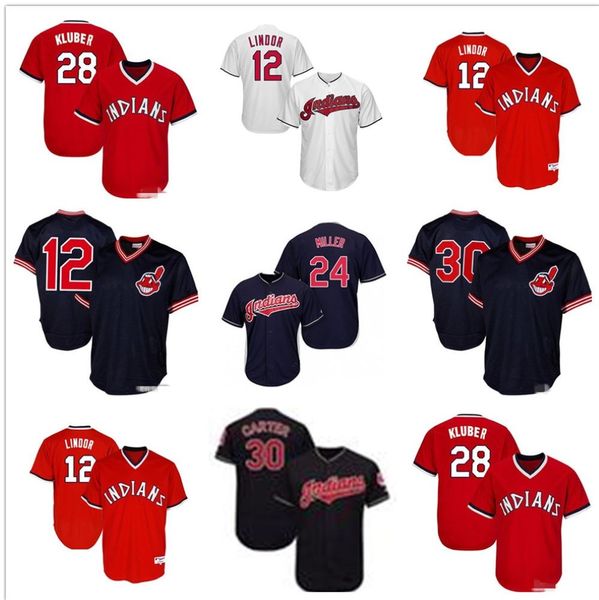 

cleveland indias francisco lindor jersey jose ramirez roberto perez shane bieber franmil reyes oscar mercado mike clevinger greg allen, Blue;black