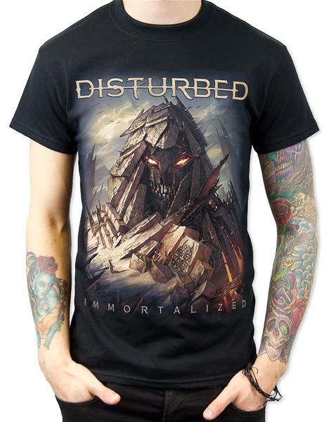 

disturbed immortalized tour mens black 100% cotton s xxl hoodie designers t shirts sweatshirt