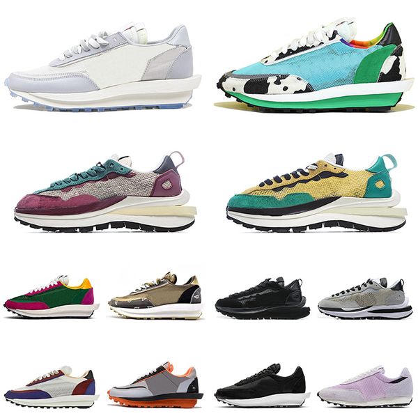

outdoor 2021 sacai ldv waffle daybreak womens running shoes dio white nylon black chunky dunky sports trainers mens sneakers
