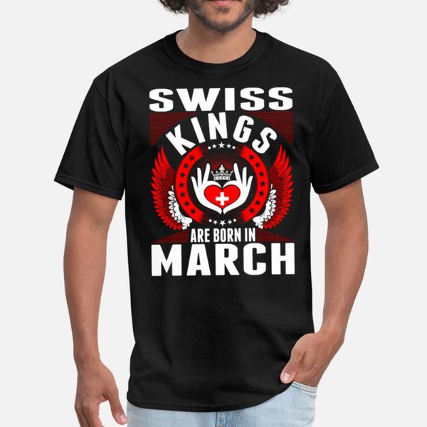 

swiss kings рождаются в марте тенниска fit цифровой печати дизайн tracksuit толстовка толстовка