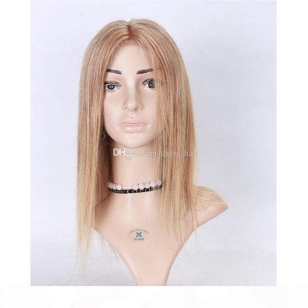

glueless full lace wig blonde 27 human lace wig with baby hair silky straight lace front wig parting bleached knot, Black;brown