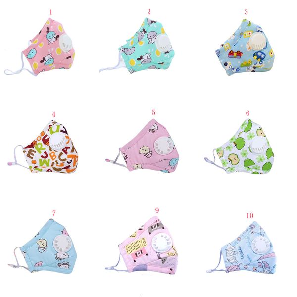 

filter children's breathing pm2.5 mask face kids designer valve cotton mask boys girls anti-fog