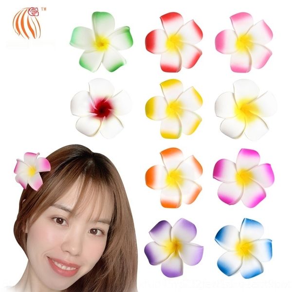 

ircai hawaii simulation color performance hairpin simulation prop headdress 100pcs egg full holiday flower headdress props new kjp9t