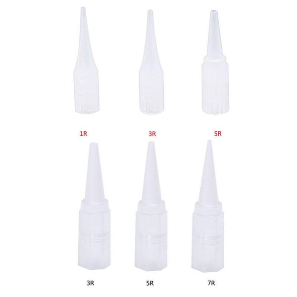 

tattoo needles 100pcs tips for makeup cap eyebrow lip machine disposable white