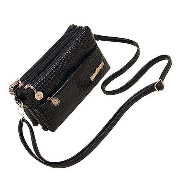 

2020 new fashion women messenger bags crocodile pattern soft pu leather clutch middle-aged mother small shoulder bag handbag