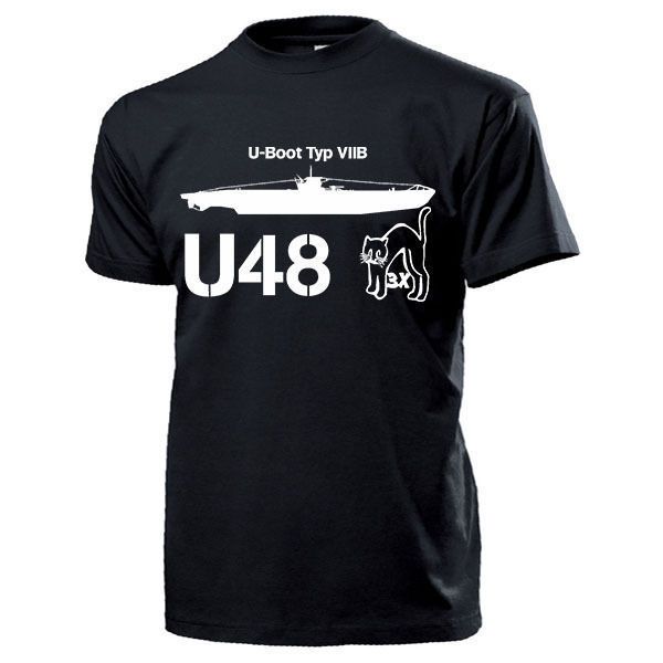 

fashion summer style u-boot typ viib u48 kriegsmarine wh 3x schwarzer kater t shirt tee shirt sport hooded sweatshirt hoodie