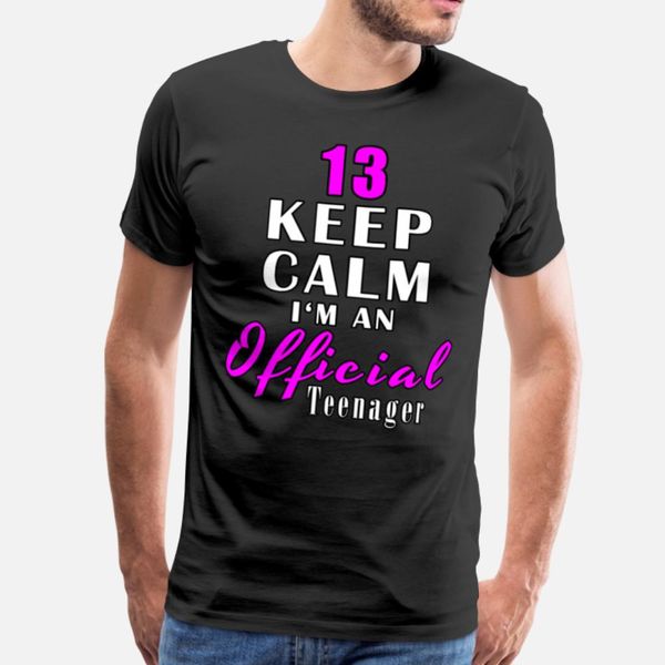 

13 keep calm i'm an official teenager designers graphic t shirt funky retro latest tracksuit hoodie sweatshirt