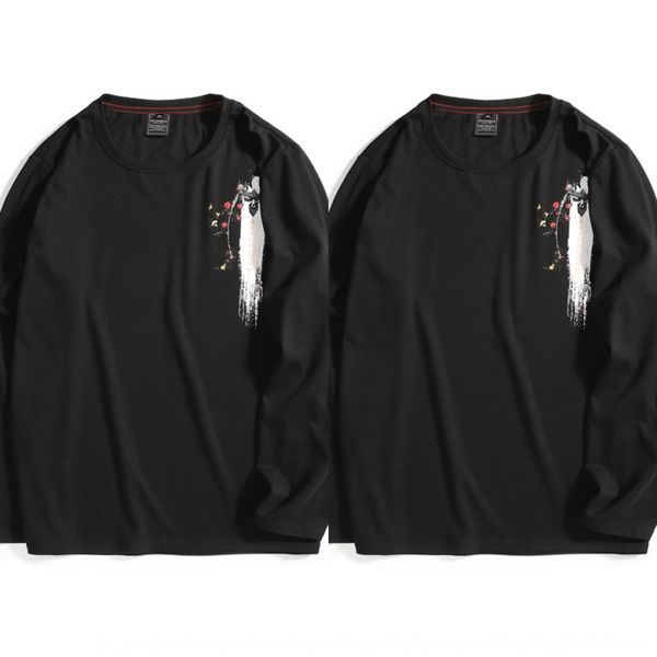 

бренд чао крупных мужчин жир мужской свитер свитер sweater2019 весной новый печать толстый длинный рукав мужской 1903535 yukrk, Black