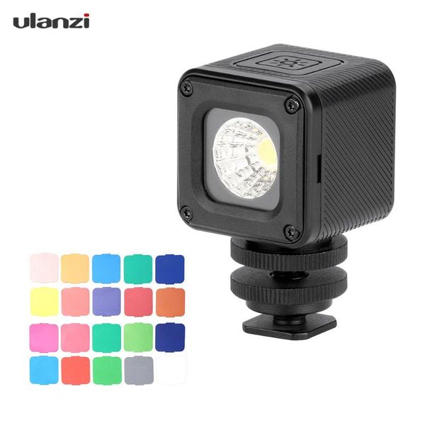 

flash heads ulanzi l1 pro versatile mini led video light 5500k fill underwater 20 color filters for 7/6/5 dji osmo pocket