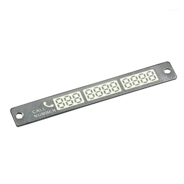 

suction phone number night lighting easy install notification metal ultra bright luminous practical auto parking sign1, Blue;gray