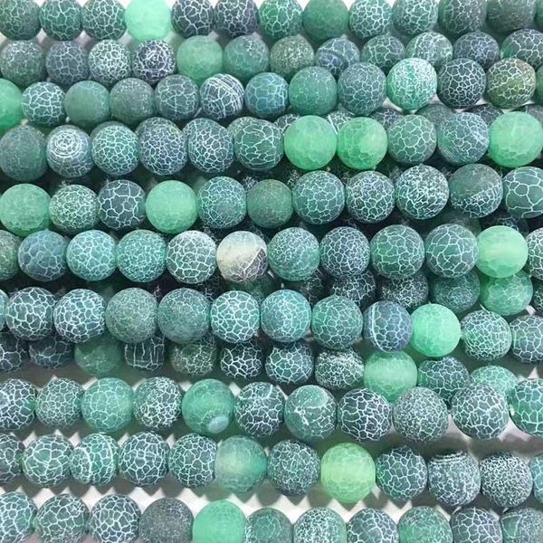 

1strand lot 4 6 8 10 12 mm natural stone frost crab agates round spacer loose bead for jewelry making diy necklaces h jllgat