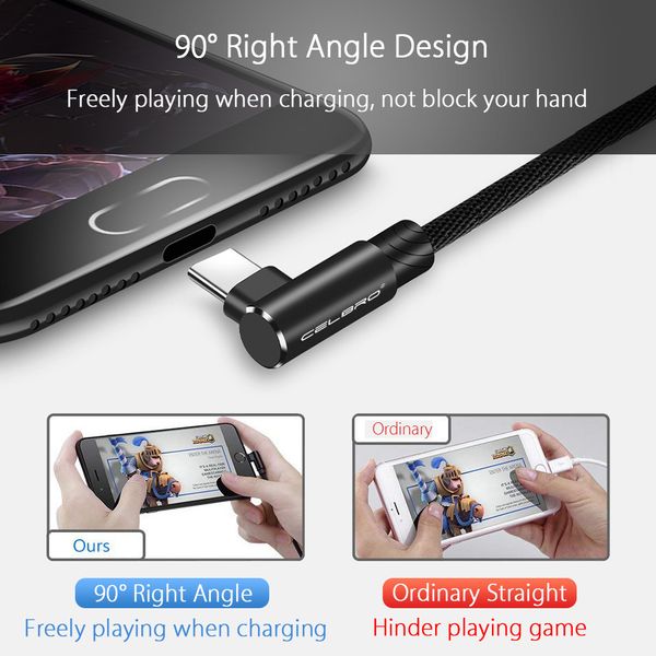 

angle right usb type c charger fast charging 90 degree type-c data cable for lg v40 v35 thinq v30 q7 g7 g6 g5 1/2/3 meter