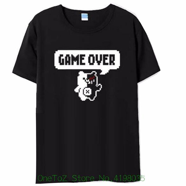 

anime danganronpa monokuma game over funny tshirt tshirt o-neck summer personality fashion men t-shirts sport hooded sweatshirt hoodie