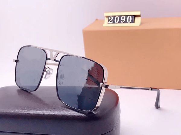 

designer square sunglasses men women vintage shades driving polarized sunglass male sun glasses fashion metal 2090 sunglass eyewear ythrsj, White;black