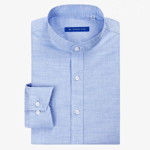 

2020 of intelligent five male linen shirt long sleeve formal men's jerseys sfl5d289 8i8p, White;black