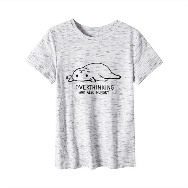 

2020 fashion cotton female t shirts short sleeve plus size women t shirt hungry cat printing harajuku kpop tee tshirt femme, White