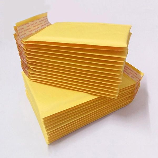 

10 pcs/lot (110*130mm) bubble mailers padded envelopes packaging shipping bags kraft bubble mailing envelope bags1