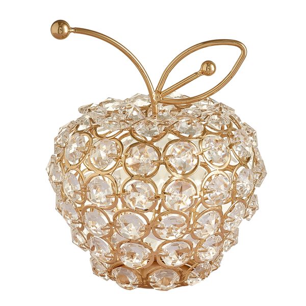 

crystal studded fruit ornament home desk tableshowpiece for home decor gift for christmas easter holiday birthday living room bedroom