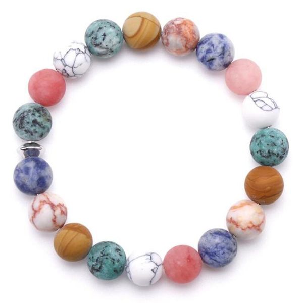 

beaded, strands diezi drop yoga men women ethnic natural stone bracelets & bangles pray mala handmade bracelet for jewelry, Black