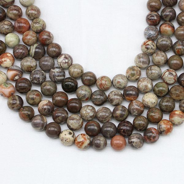 

1strand lot 4 6 8 10 12mm natural stone colorful agates bead round loose spacer beads for jewelry making findings diy bracelet h bbyquu