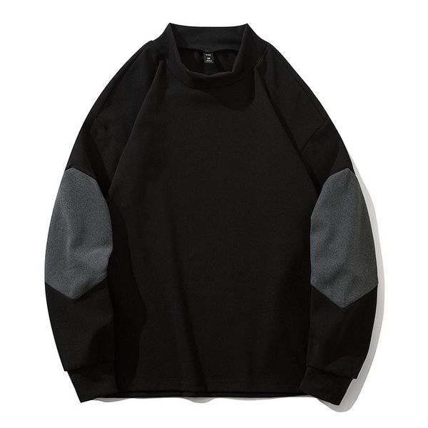 

men's hoodies & sweatshirts autumn spring 2021 sweatshirt white loose hip hop punk pullover streetwear casual fashion clothes oversize, Black