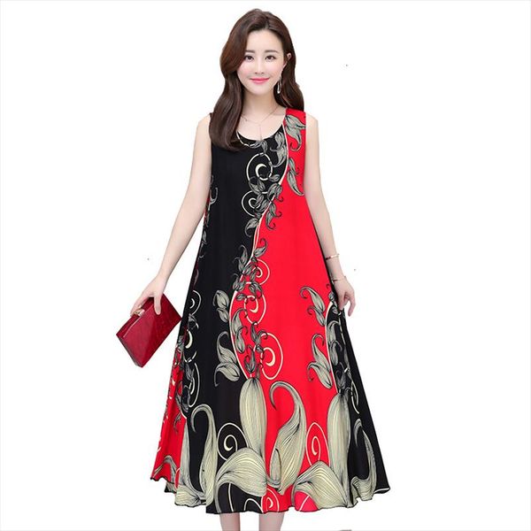 

plus new size women summer dress 2020 vestidos style women clothing loose designer clothes casual de festa summer party dresses, Black;gray