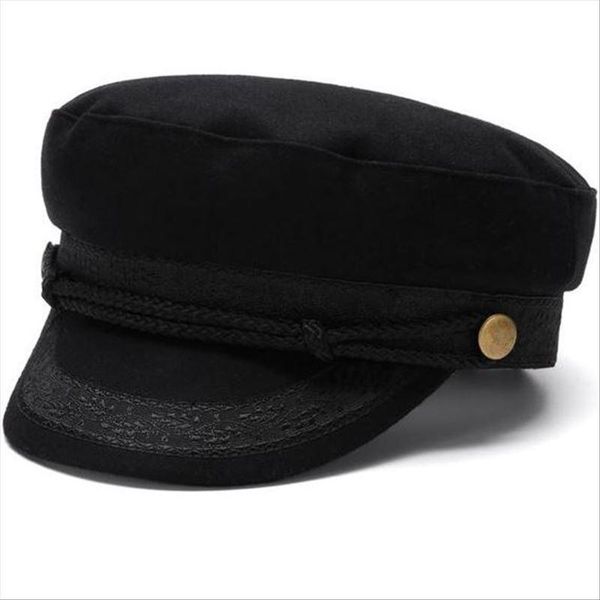 

men large size fitted navy cap small size felt flat cap women winter wool 52-54cm 55-56cm 57-58cm 59-60cm 61-62cm, Blue;gray