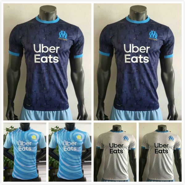 

2021 marseille player version soccer jerseys 2020/21 #10 payet kamara cabella uniform mens #26 thauvin balotelli player football shirt, Black;yellow