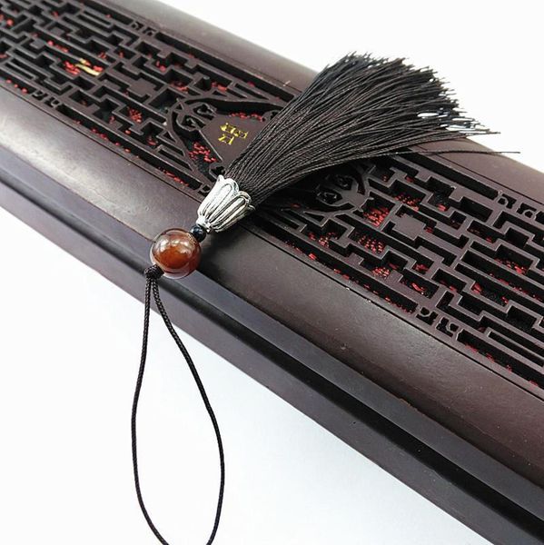 

5 10pcs colored beaded silk tassel diy keychain garments decor accessories pendants woman phone bag alloy cord tassels fringe h sqcvnm