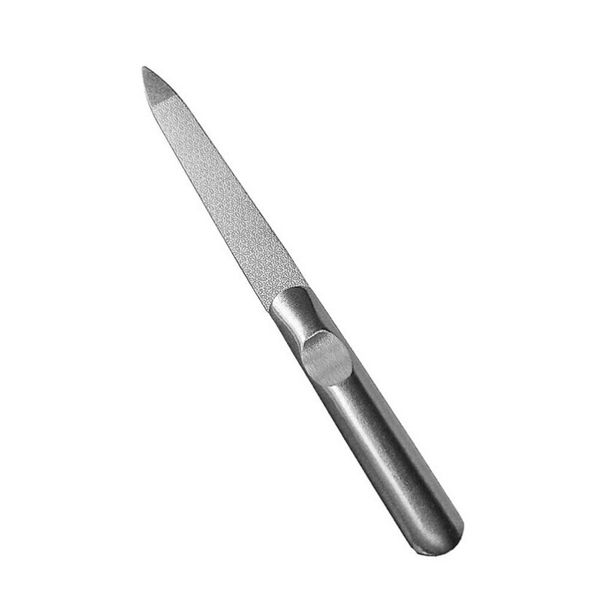

1pc professional stainless steel nail file buffer metal double side grinding rod manicure pedicure scrub nail arts tools thick