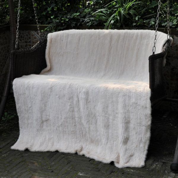 

cx-d-80c knitted 2020 super oft warm mink blanket bed sheet sofa throw bed quilt1