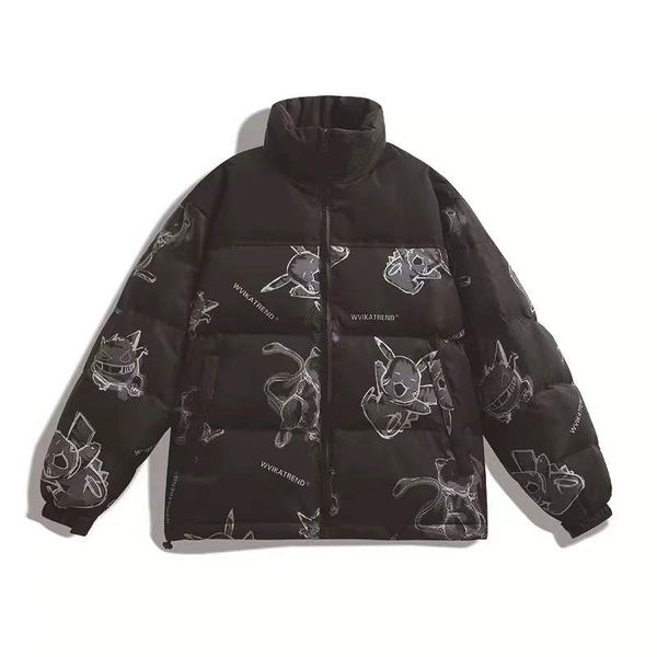 

2021 explosive brand outfit couple fashion little monster port wind out street trendy men's jacket, Black