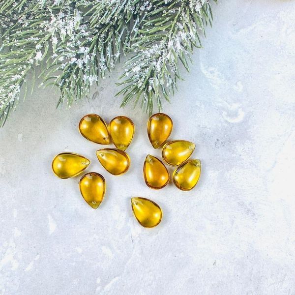 

10pcs drop crystal teardrop pendant glass smooth crystal beads chandelier lighting part hanging ornament home wedding decor h jllmke