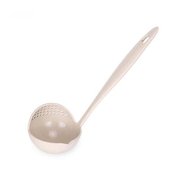 

xunzhe wheat straw soup spoon long handle porridge spoons with filter dinnerware cooking tools kitchen accessories 2 in 1 creat bbyzze
