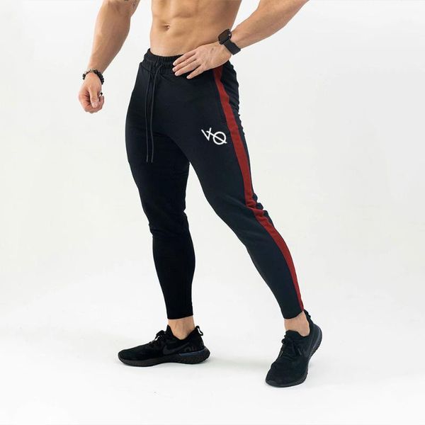 

running pants breathable muscle fitness jogging quick-dry workout compression gymnastic men's training outdoor1, Black;blue