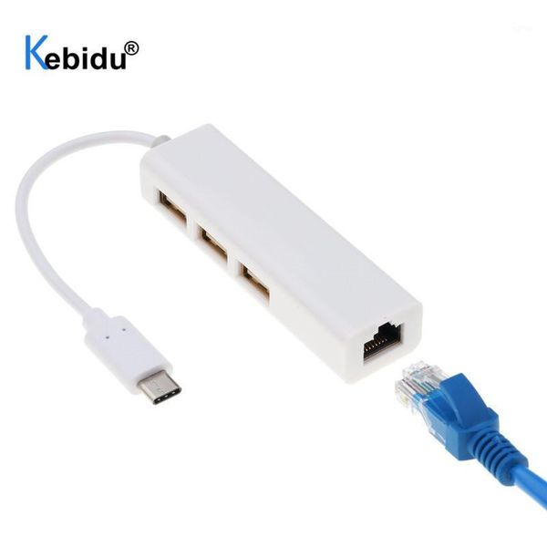 

hubs type c hub usb3.1 rj45 ethernet network lan adapter usb-c to usb cable for thinkpad lap