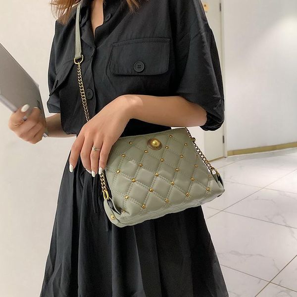 

women messenger bags brand designer shoulder bags rivet chain strap crossbody for women handbags bolas feminina