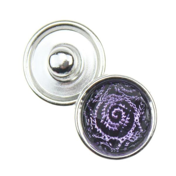 

10pcs/lot 12mm mini snaps jewelry cameo multicolor mixed stone snap buttons for snap jewelry 10pcs/ bbyiig, Silver