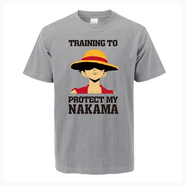 

sport japan anime one piece protect my nakama men t shirts 2019 summer fashion t-shirt cotton slim fit harajuku tee