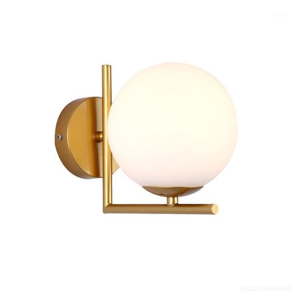 

wall lamp modern led nordic glass ball bedroom bedside corridor bathroom mirror decoration kitchen fixtures1