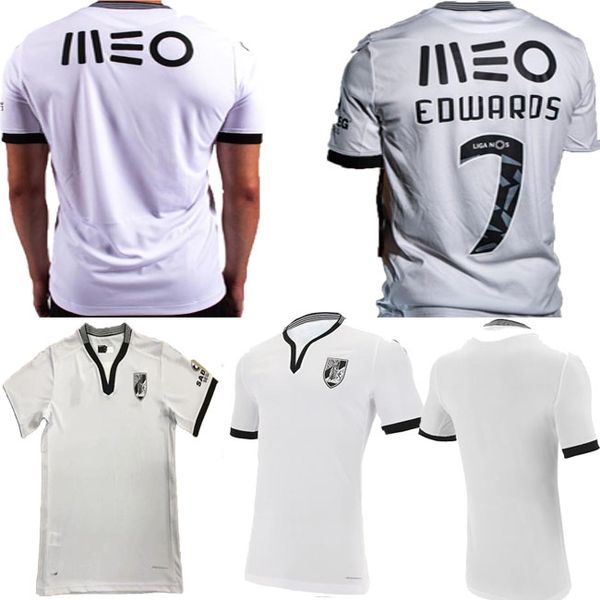 

new 2020 2021 vitória guimarães sc soccer jerseys vitoria guimaraes pepelu sacko mensah a.andre edwaros home white football shirts, Black;yellow