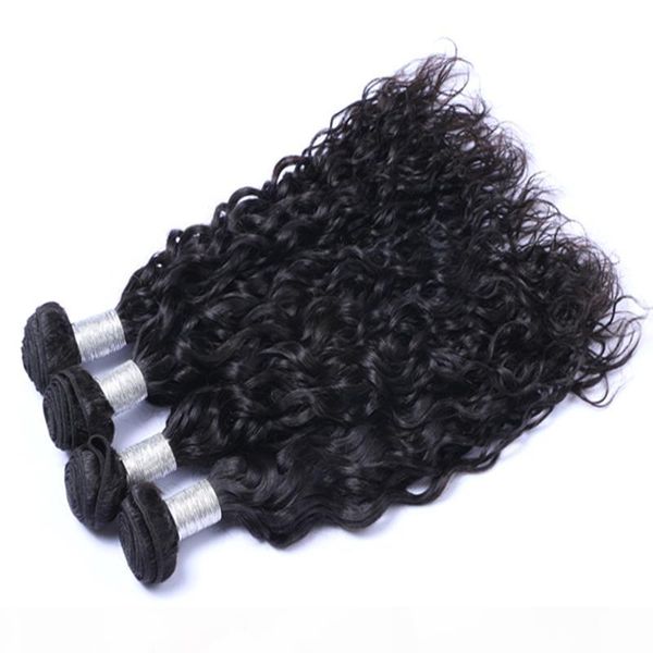 

can be dye ombre color brazillian peruvian indian malaysian hair natual wave brazilian human hair 1b color weave extensions, Black