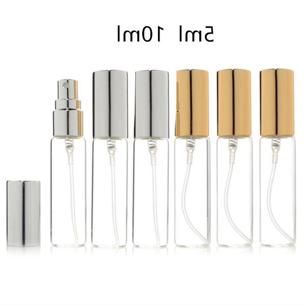 

transparent bottles include ashley, sample glass bottle, small portable perfume sprayer, gold silver ser, 5ml, 10ml, 20ml / batch