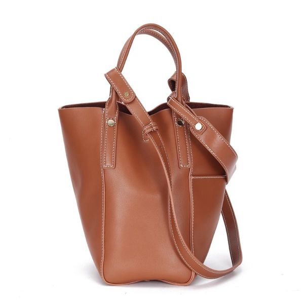 

shoulder bags bag women's 2021 original fashion single soft leather bucket
