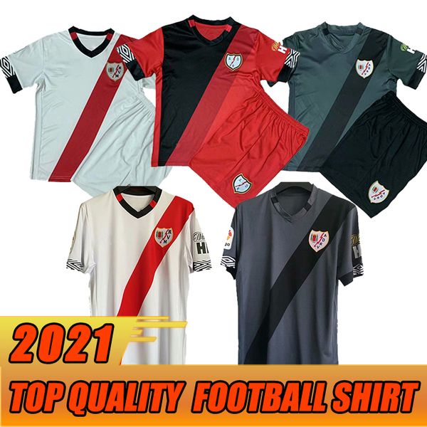 

20 21 rayo vallecano camisetas 2020 2021 soccer jersey antoñín andrés catena isi álvaro men kids kits football shirt, Black;yellow